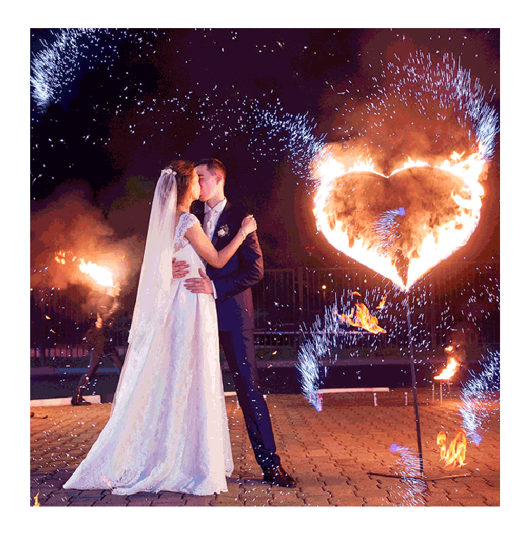 Организация пиротехнического шоу на свадьбу  Волгореченск | volgorechensk.salutsklad.ru