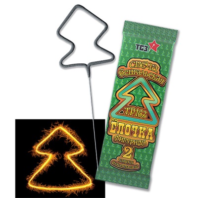 Елочка Бенгальские огни фигурные купить в Волгореченске | volgorechensk.salutsklad.ru