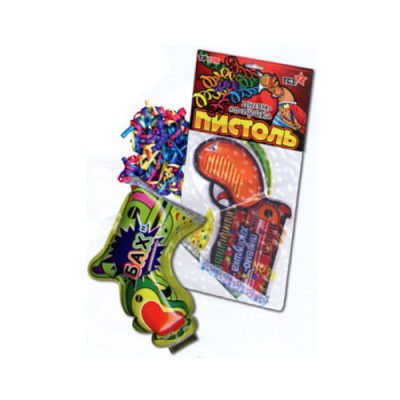 Пистоль Надувная хлопушка купить в Волгореченске | volgorechensk.salutsklad.ru
